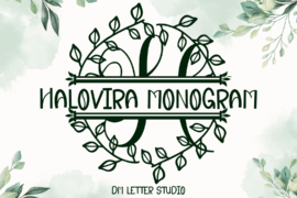 Halovira Split Font