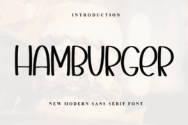 Hamburger Font