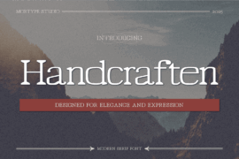 Handcraften Font