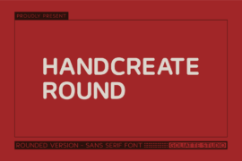 Handcreate Round Font