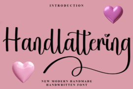 Handlattering Font