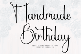 Handmade Birthday Font