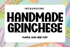 Handmade Grinchese Font