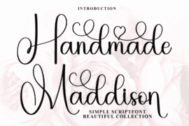 Handmade Maddison Font