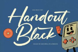 Handout Black DEMO VERSION Font