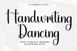 Handwriting Dancing Font