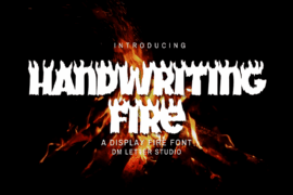 Handwriting Fire Font