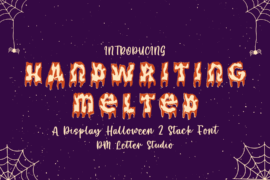 Handwriting Melted Font