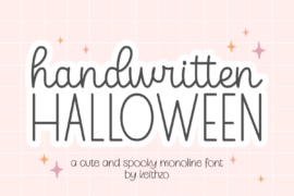 Handwritten Halloween Font