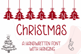 Hanging Christmas Tr Font