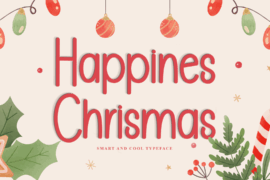 Happines Christmas Font