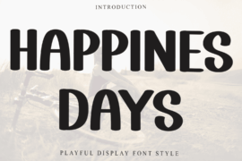 HAPPINES DAYS Font