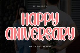 HAPPY ANIVERSARY Font