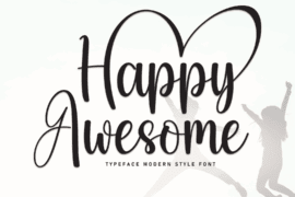 Happy Awesome Font