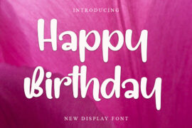 Happy Birthday Font