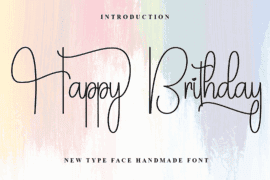Happy Brithday Font