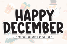 Happy December Font