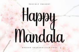Happy Mandala Font