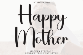 Happy Mother Font