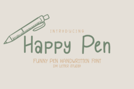 Happy Pen Font