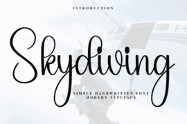 Happy Skydiving Font