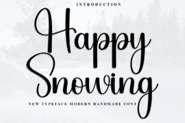 Happy Snowing Font