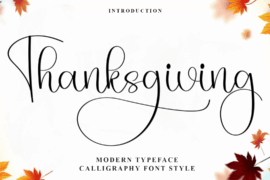 Happy Thanksgiving Font