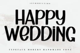 Happy Wedding Font