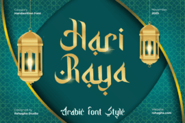 Hari Raya Arabic Font
