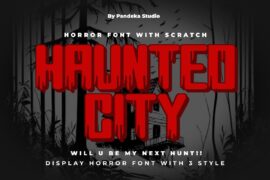 Haunted City DEMO Font