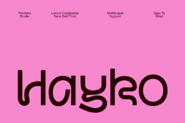 Hayko DEMO Font