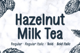 Hazelnut Milk Tea Font Family
