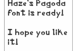 HazesPagoda Font