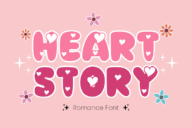 Heart Story Font