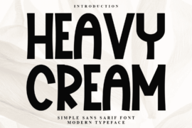 Heavy Cream Font