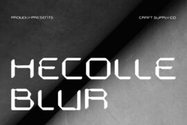 Hecolle Blur Demo Font