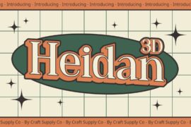 Heidan 3D Demo Font