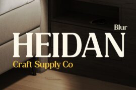 Heidan Blur Demo Font