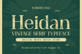 Heidan Vintage Demo Font