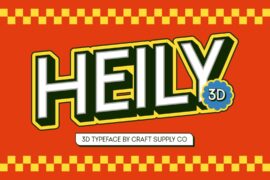 Heily Extrude Right Demo Font