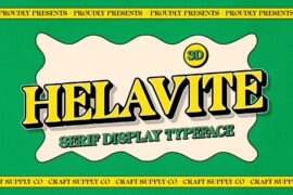 Helavite Extrude Right Demo Font