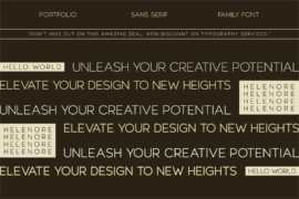 Helenore Font Family