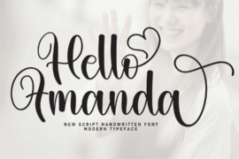 Hello Amanda Font