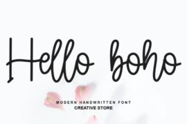 Hello Boho Font