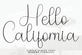 Hello California Font