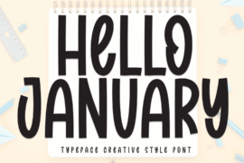Hello January Font