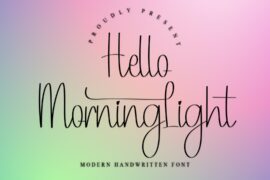 Hello MorningLight Font