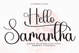 Hello Samantha Font