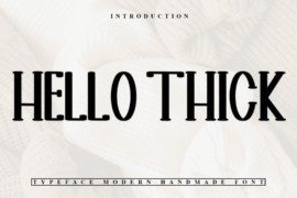 Hello Thick Font