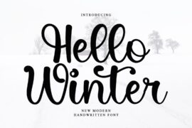 Hello Winter Font
